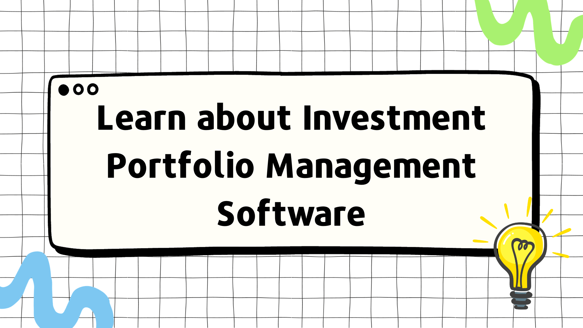 Investment Portfolio management software