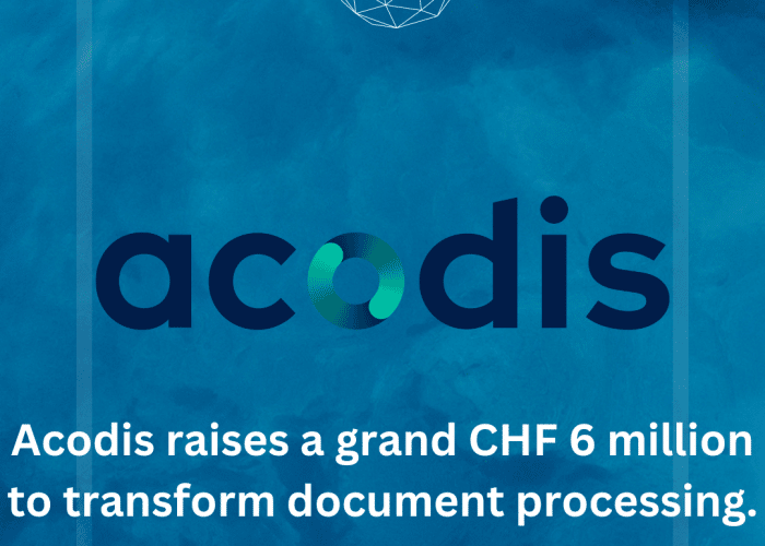 Acodis raises a grand CHF 6 million to transform document processing.