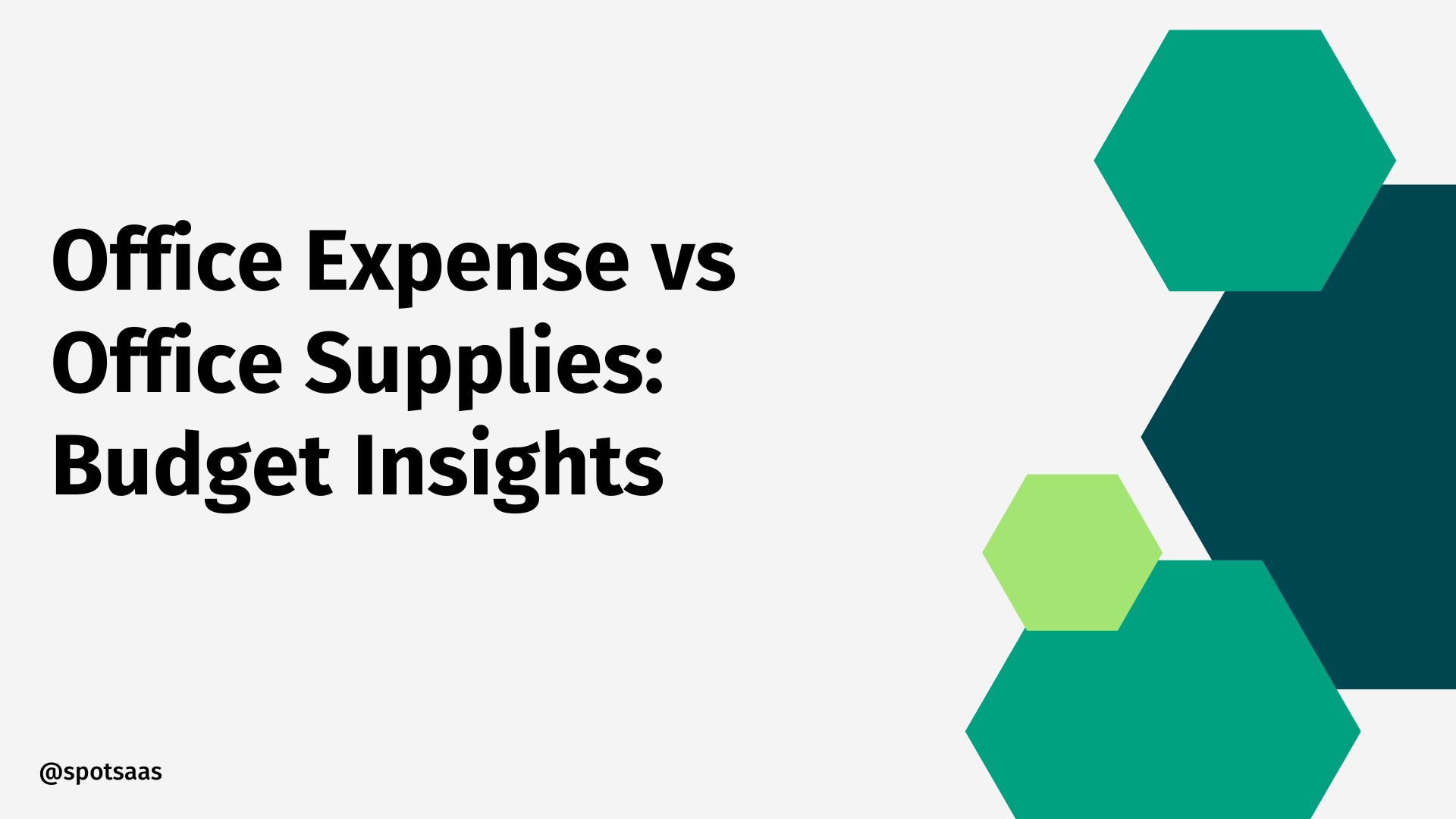 Office Expense vs Office Supplies