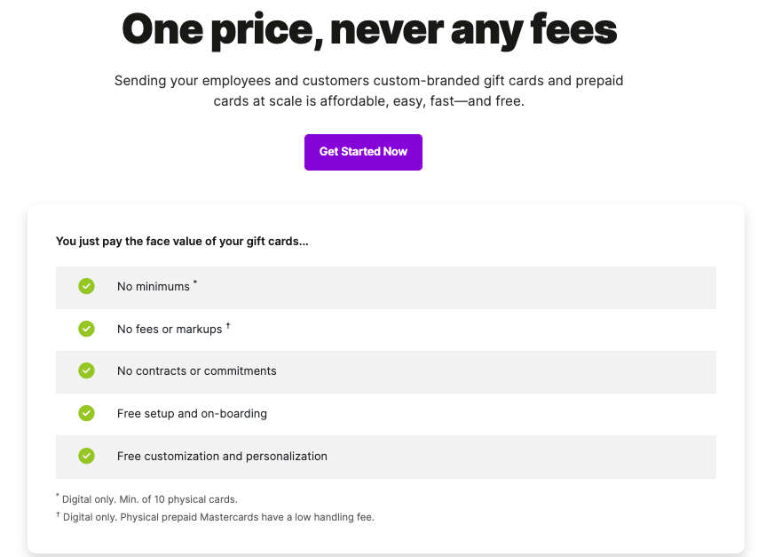 Giftogram - pricing