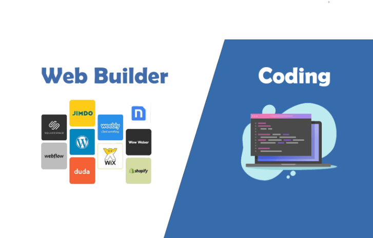 website builder vs. coding