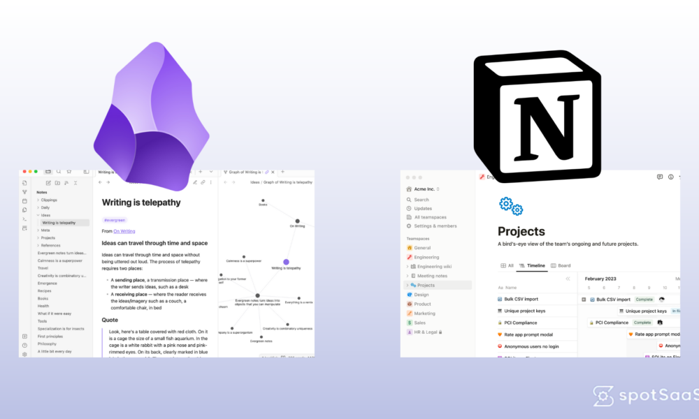 Obsidian vs Notion