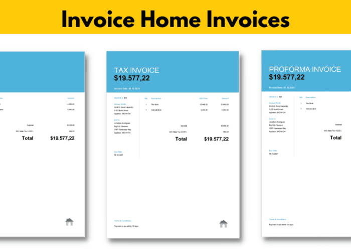 Invoice Home