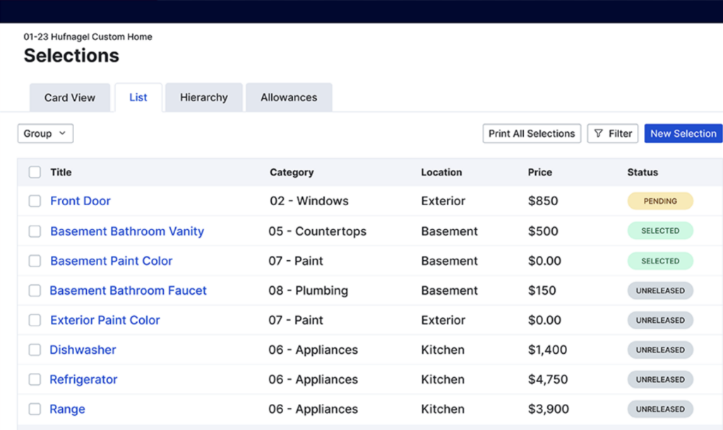 Buildertrend Features