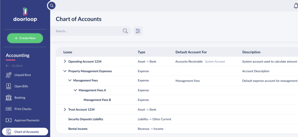Accounting Feature of DoorLoop