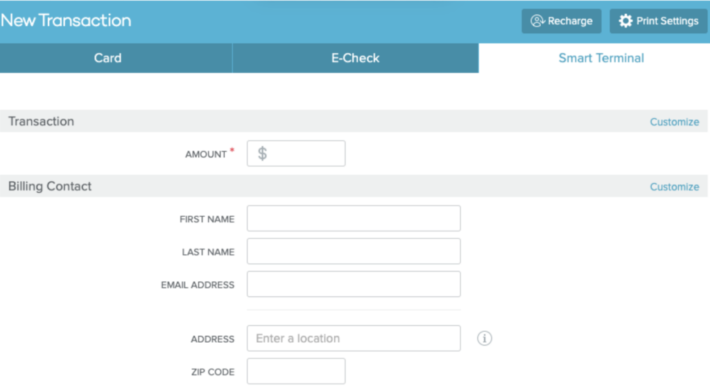 Portable Terminal Feature of PayJunction