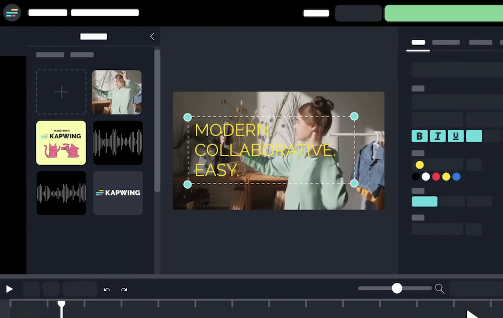 Kapwing's role as a collaborative video editor