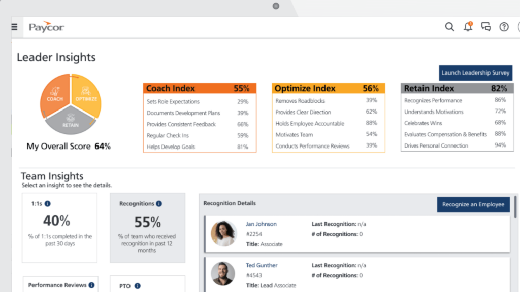 Paycor leader insights