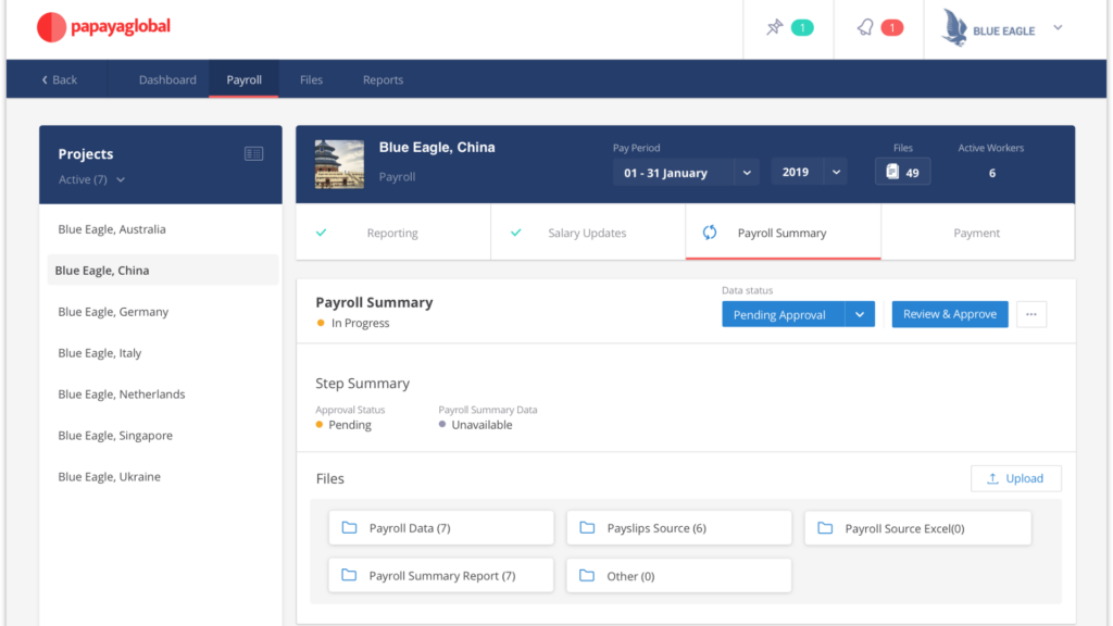 Papaya Global payroll