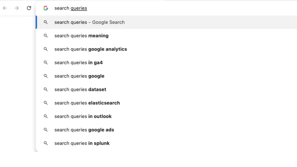 google search queries