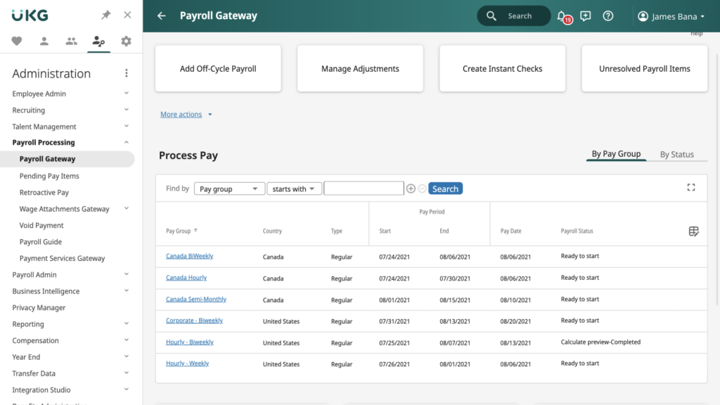 UKG Pro Payroll Gateway