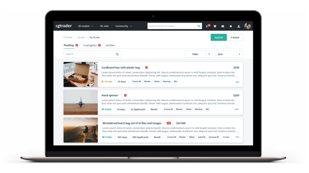 CGTrader 3D Model Marketplace