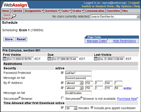 Webassign