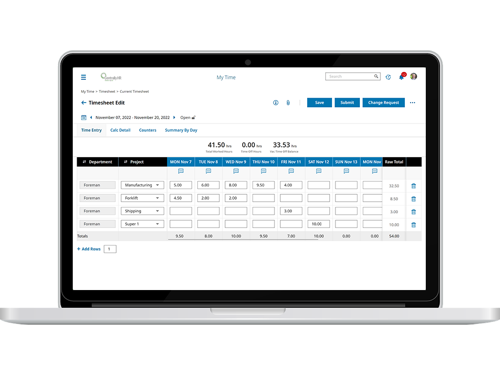 Payroll, Time & Labor Management, and HR Benefits