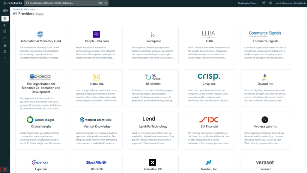 Databricks Marketplace