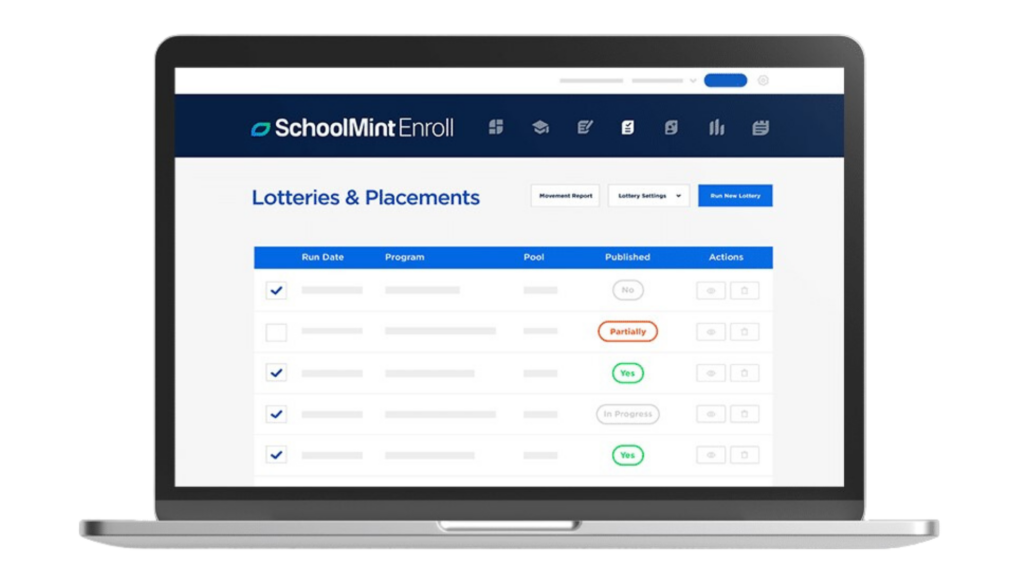 SchoolMint Application and Lottery Handling