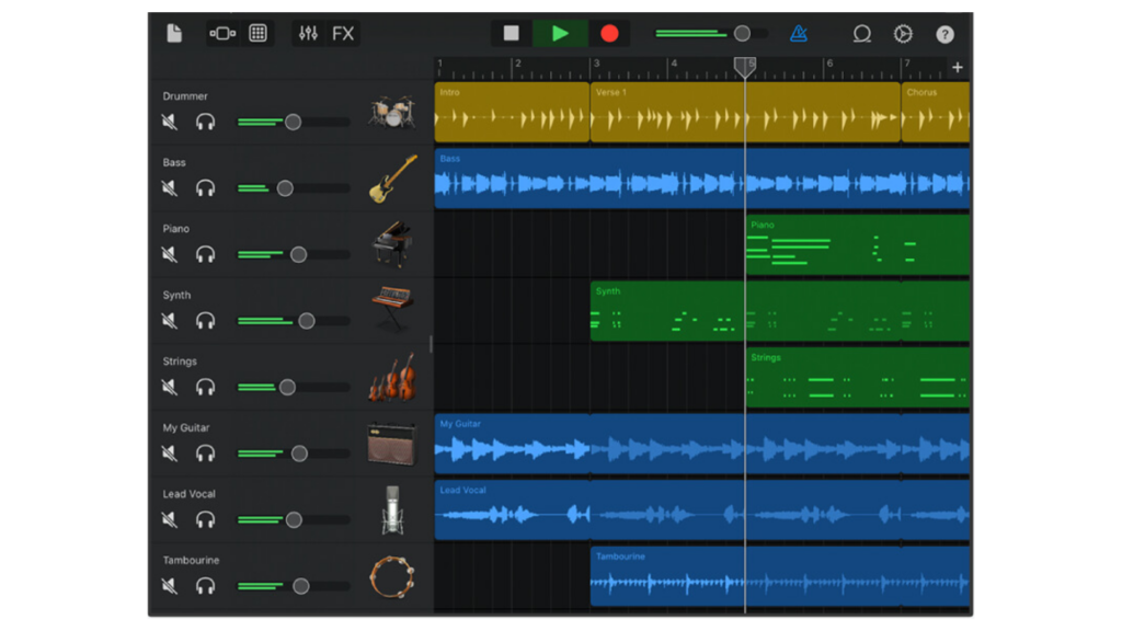 GarageBand interface