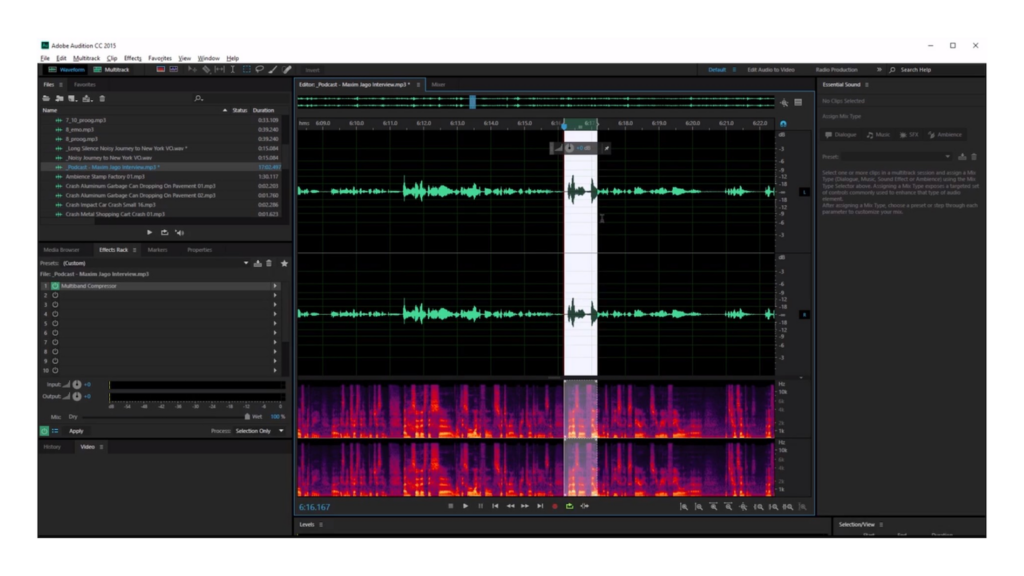 Adobe Audition interface