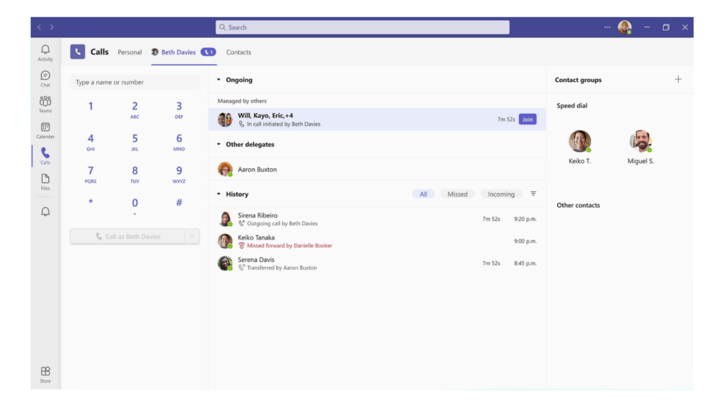 Microsoft Teams screenshot