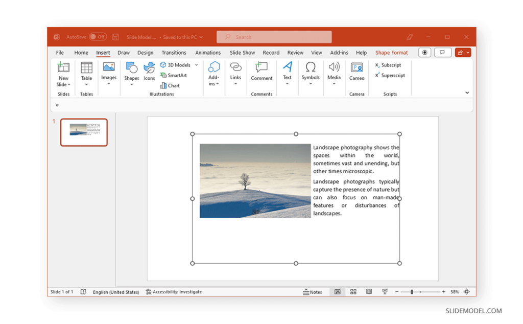 Text wrapping in PowerPoint