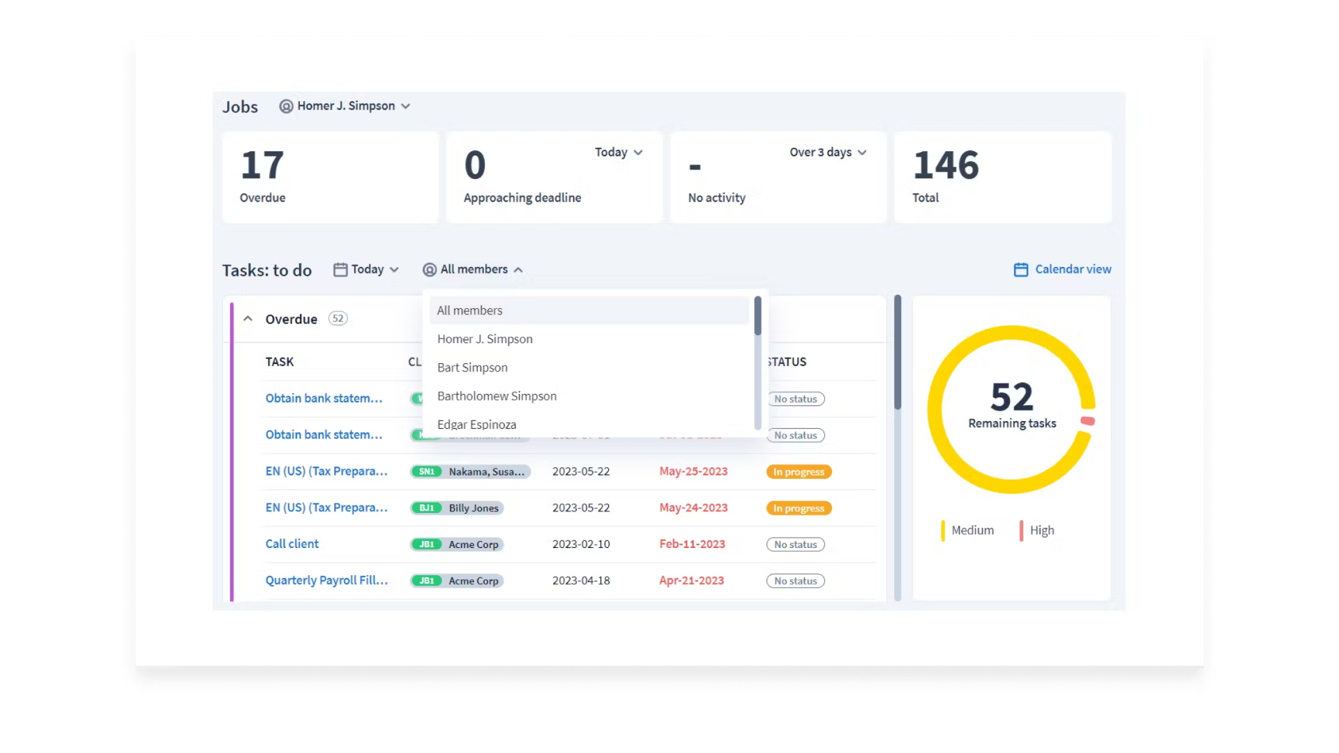 TaxDome workflow 