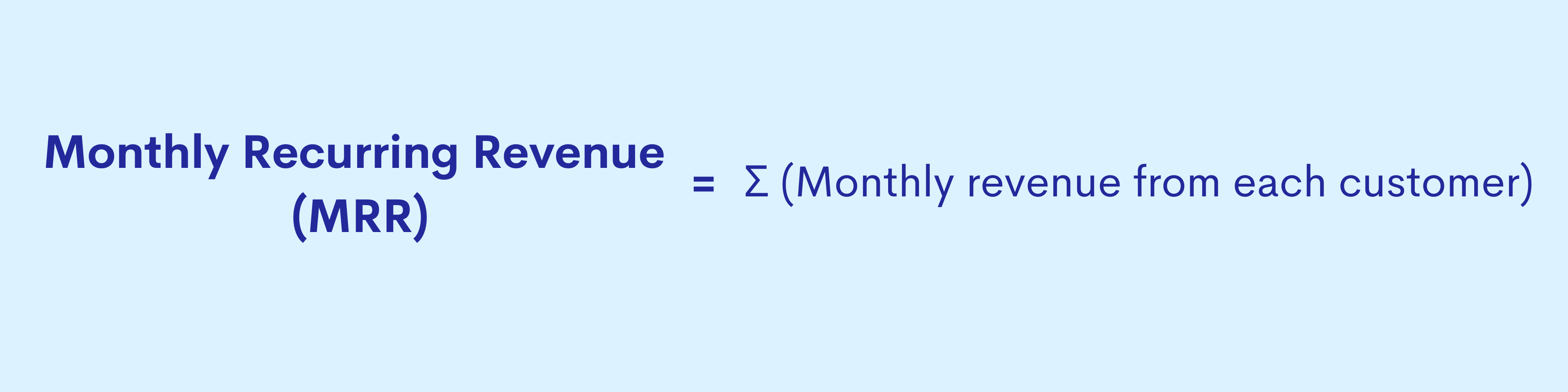 How to calculate MRR