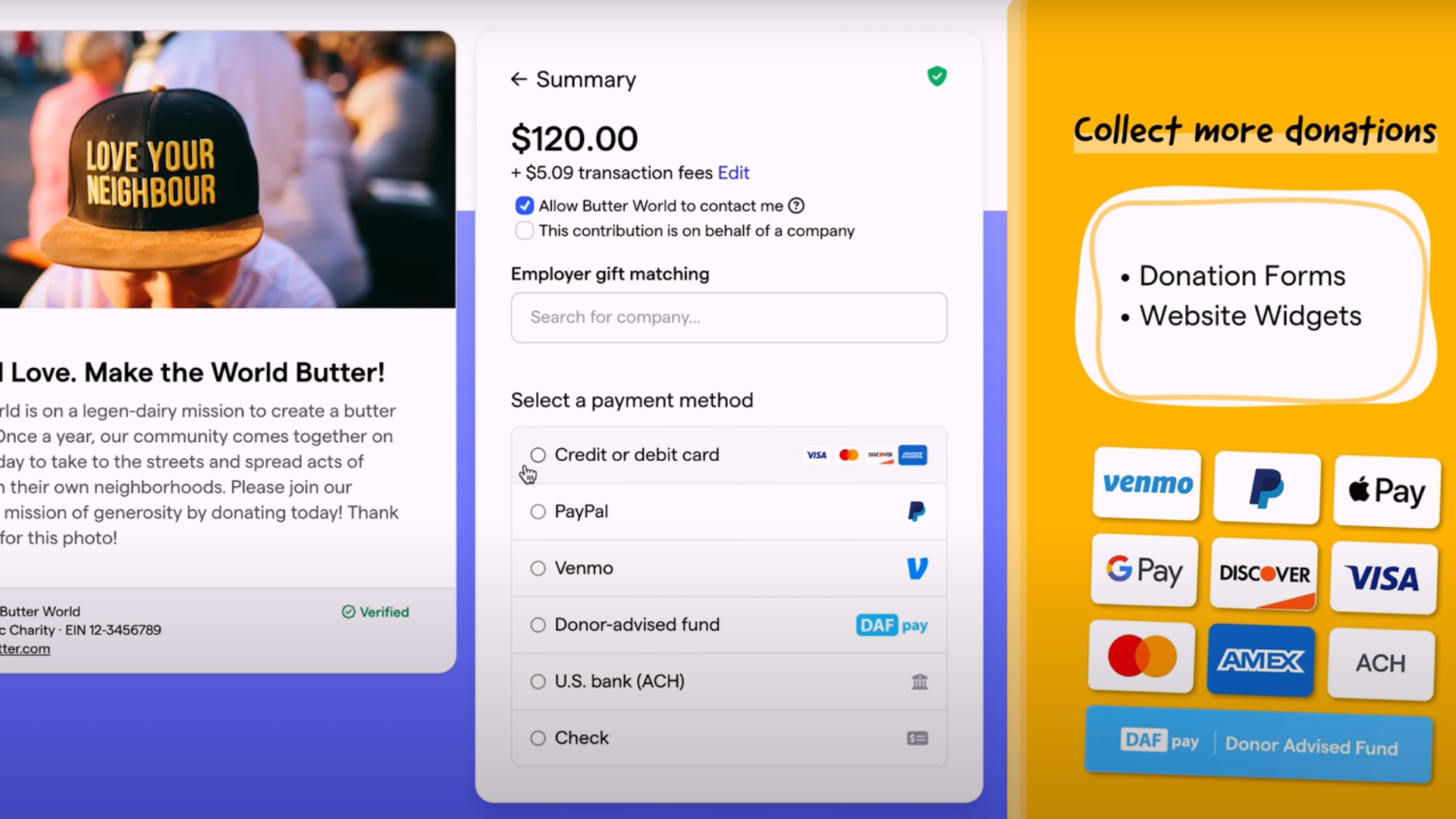 Processing fees through credit cards, PayPal, Venmo, and other payment gateways.