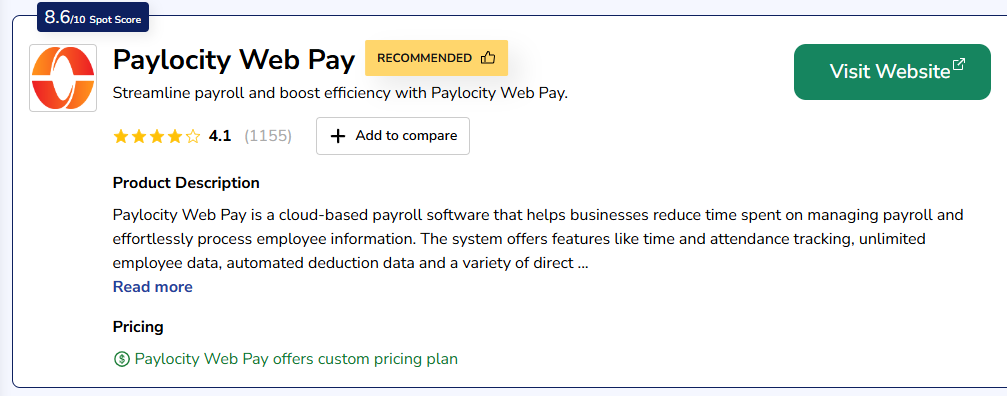 Paylocity Web Pay