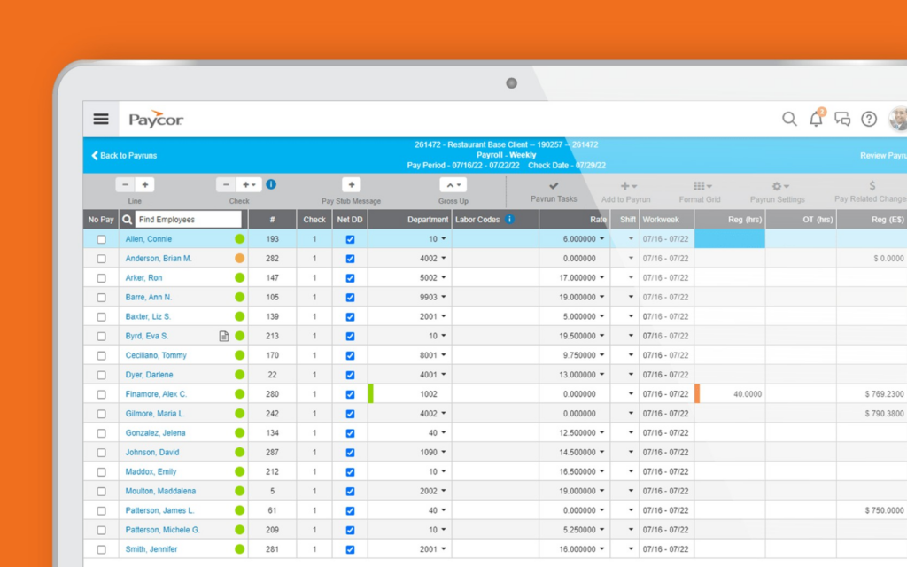 paycor aca reporting software