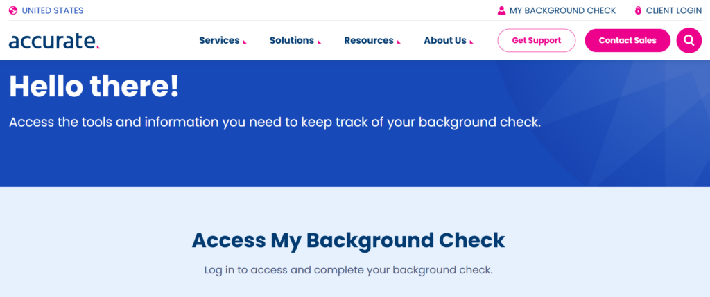 AccurateNow is a background check software