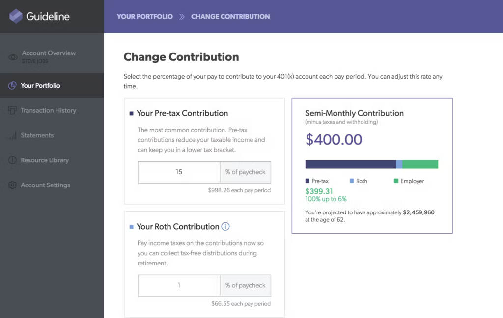 Guideline 401k - Betterment vs Guideline