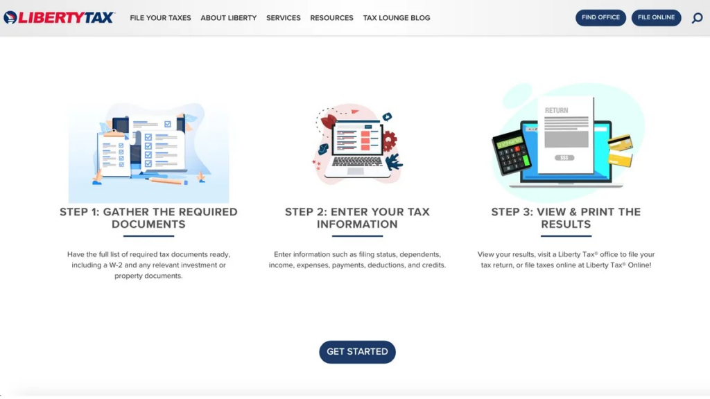 liberty tax -  tax filing software